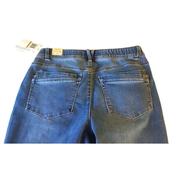 Democracy Womens 12 High Rise Slim Straight  Jeans W/Ab Technology Curv Equality - Picture 10 of 15